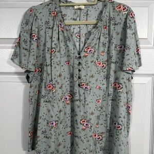 Stitch Fix Mason & belle Floral Button-Down Blouse